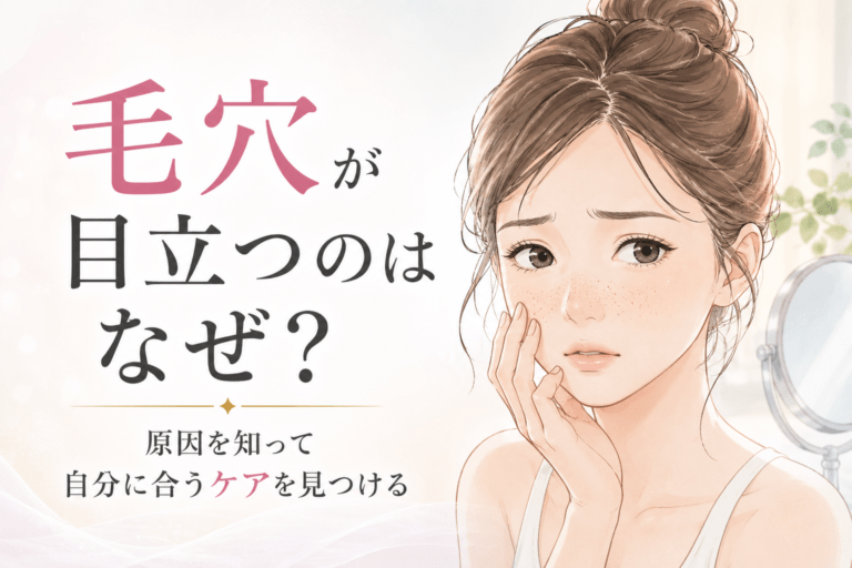 毛穴が目立つ原因は？