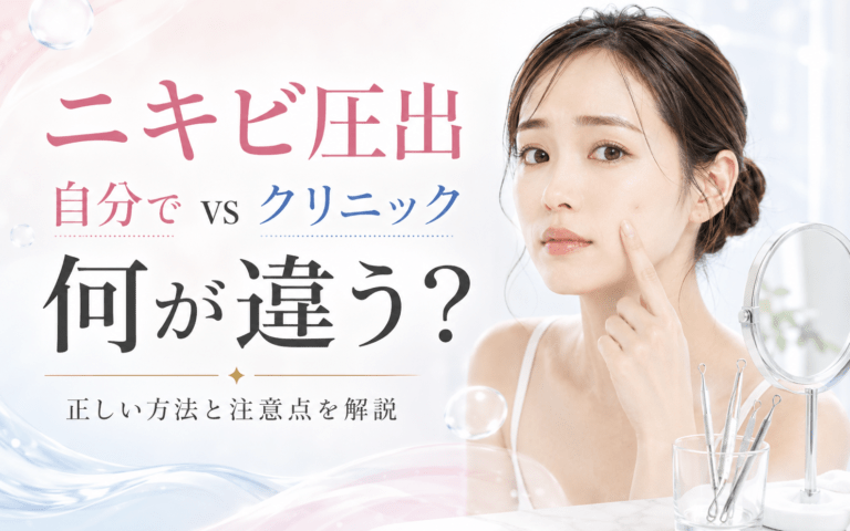 ニキビ圧出は自分でしてもいい？